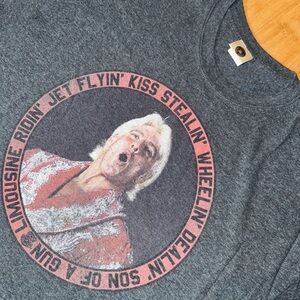 Vintage Ric Flair Shirt Nature Boy Woo Shirt Black T-Shirt WWE Wrestling WWF Tee